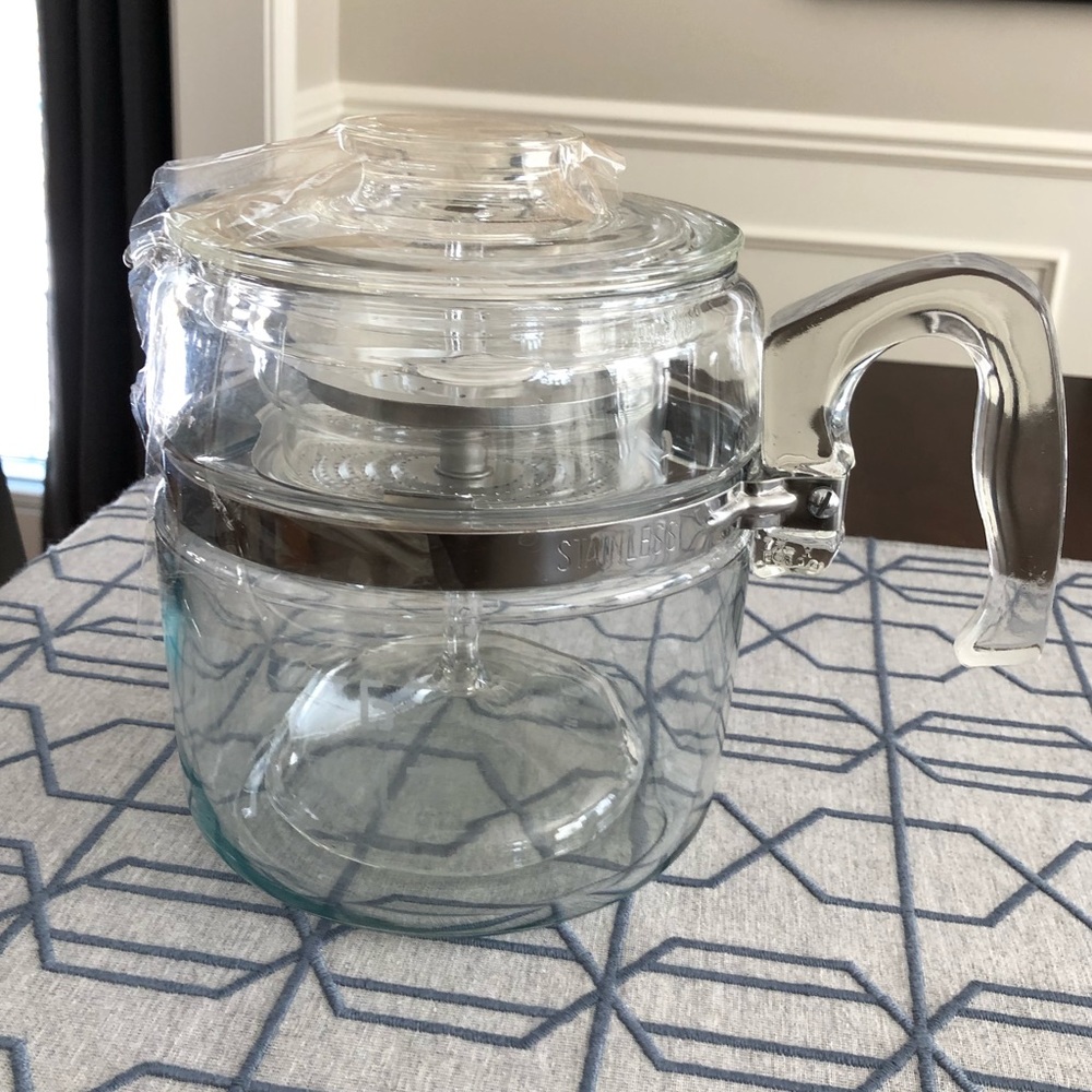Vintage Pyrex 6-Cup Perculator Flameware